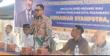 Anggota DPRD Riau Munawar Syahputra Gelar Sosialisasi Ranperda Kebudayaan Melayu di Sukamaju