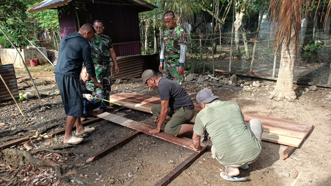 Satgas TMMD Ke-129 Kodim 0102/Pidie Bangun Lima Kolam Lele, Perkuat Ketahanan Pangan Keluarga Penerima RTLH