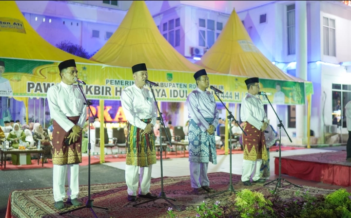 Bupati Rohil Lepas Pawai Takbir Idul Fitri 1444 Hijriah