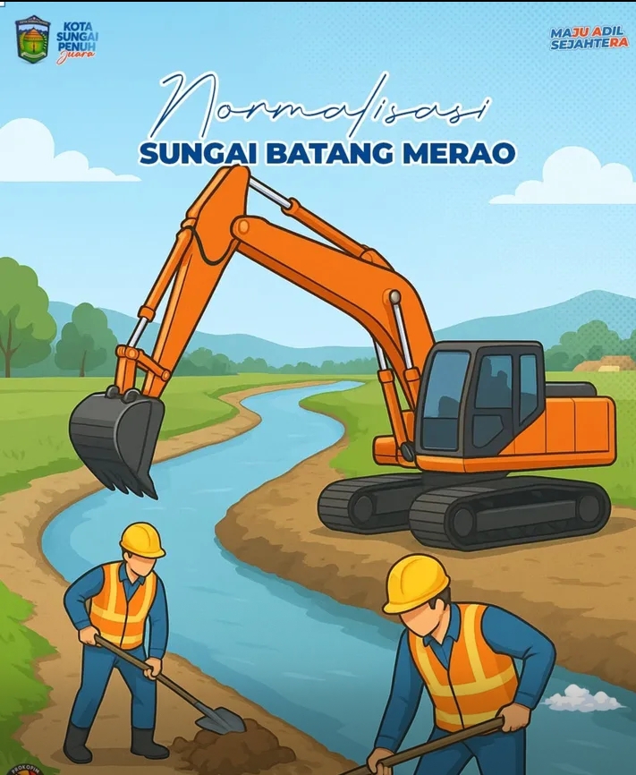 Wako Alfin Tunjukkan Komitmen Serius Atasi Banjir di Kota Sungai Penuh