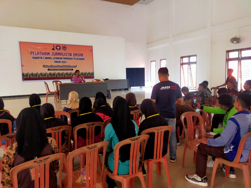 Kwarcab Pramuka Pelalawan Gelar Pelatihan Jurnalistik Perdana di Riau