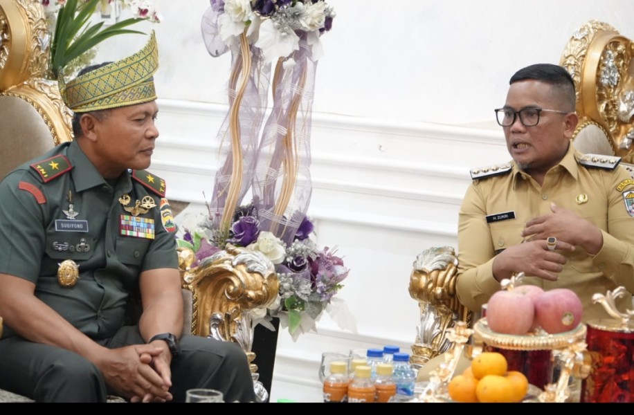 Bupati Zukri sambut kunjungan Danrem 031/Wira Bima ke Pelalawan