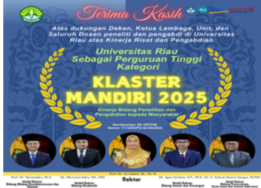 UNRI Masuk Klaster Mandiri Perguruan Tinggi 2025