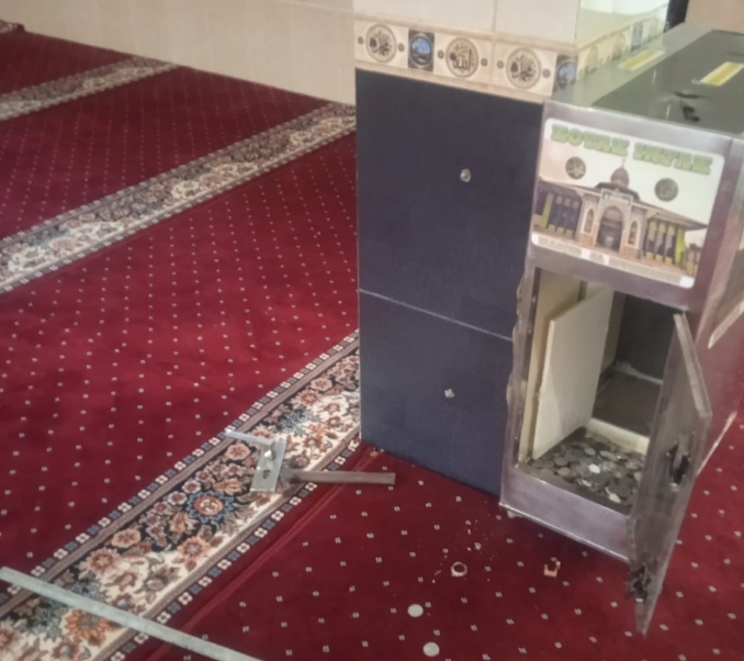 Maling Gasak Kotak Infak Masjid Al Mukminin, Warga Diminta Waspada