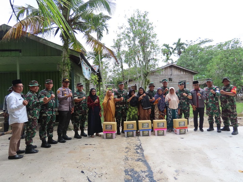 Danrem 031/Wirabima Tinjau Langsung Lokasi TMMD Ke-115 Di Kelurahan Teluk Meranti