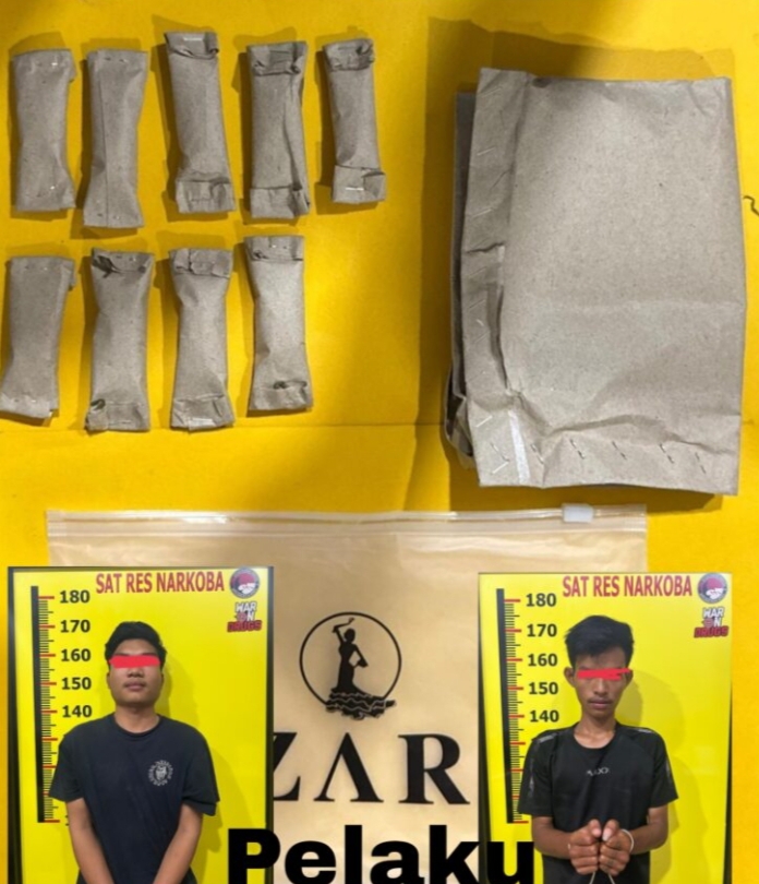 2 Pelaku Diduga Pengedar Ganja Berhasil Diamankan Tim Opsnal Polres Kerinci