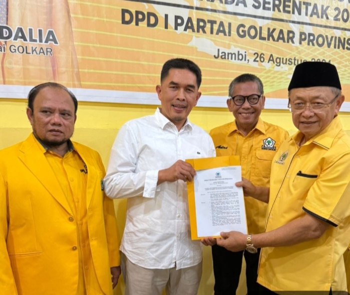 Breaking News. Golkar Resmi Dukung Deri Mulyadi - Aswanto untuk Pilkada Kerinci