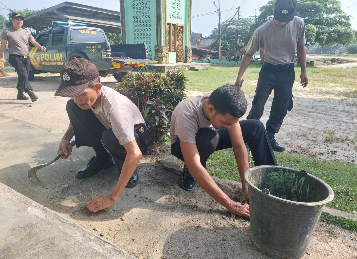 Peringati Hari Bhayangkara Ke 77, Polsek Bukit Kapur Taja Bhakti Religi