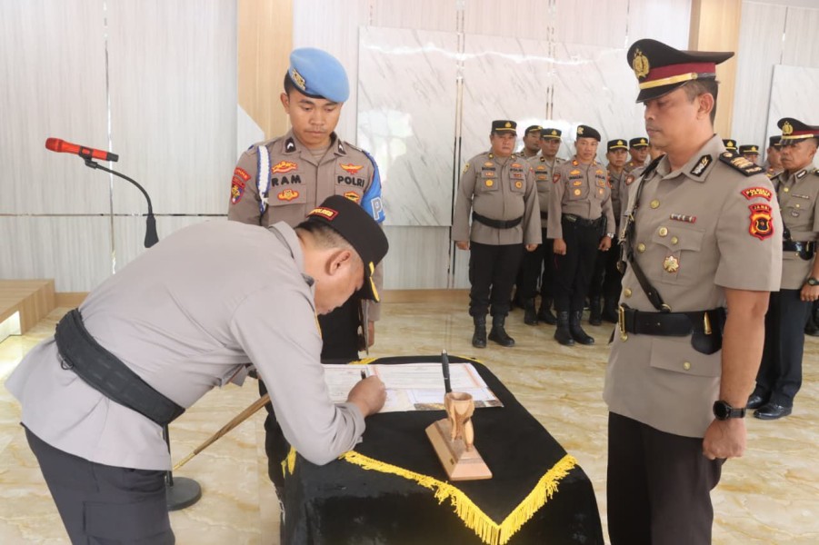 Kapolres Kerinci Pimpin Sertijab Kabagops, Tekankan Profesionalisme dan Pengabdian