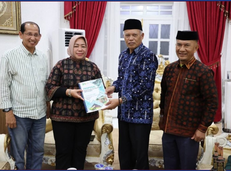 Jelang Ramadhan, Wawako Azhar Jamuan Direktur Bapanas: Harga Pangan Sungai Penuh Dipastikan Stabil