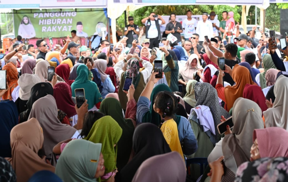 Akhiri Kampanye Zona Satu, Abdul Wahid Mendapat Banyak Dukungan Warga Siak