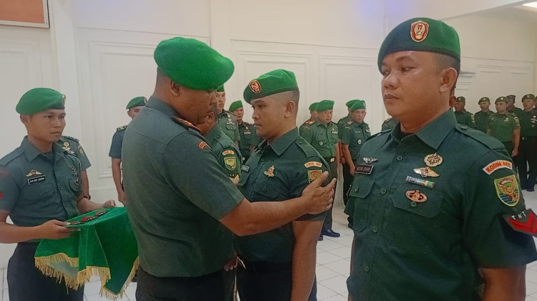 Dandim 0417/Kerinci Pimpin Upacara Kenaikan Pangkat