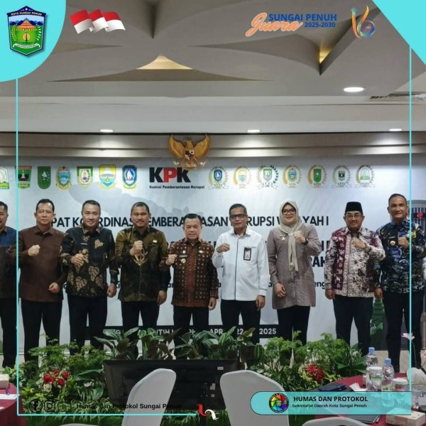 IPKD MCSP 2025 Meningkat, KPK Apresiasi Tren Positif Tata Kelola Pemkot Sungai Penuh
