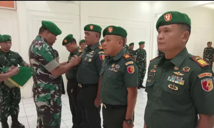 Dandim 0417/Kerinci Pimpin Upacara Sertijab Danramil Jajaran di Aula Makodim