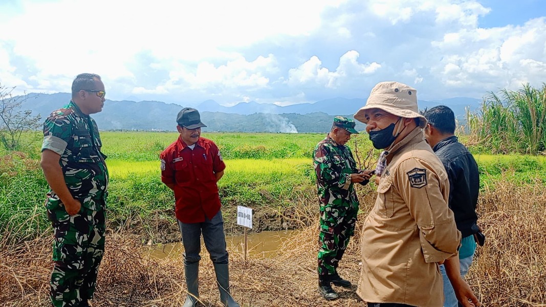 Bersama Kadistan Sungai Penuh, Dandim 0417/Kerinci Tinjau Titik Nol Optimasi Lahan Pertanian