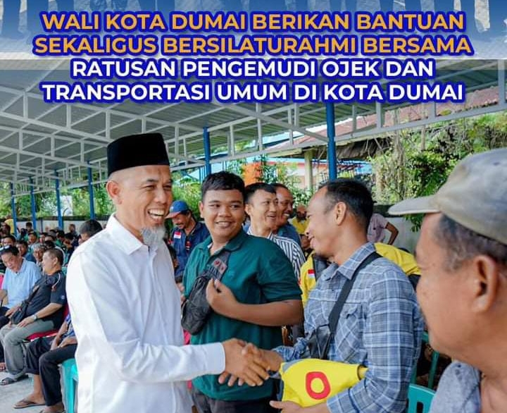 Pemko Dumai Serahkan Bantuan Untuk Pengemudi Transportasi Umum dan Ojek
