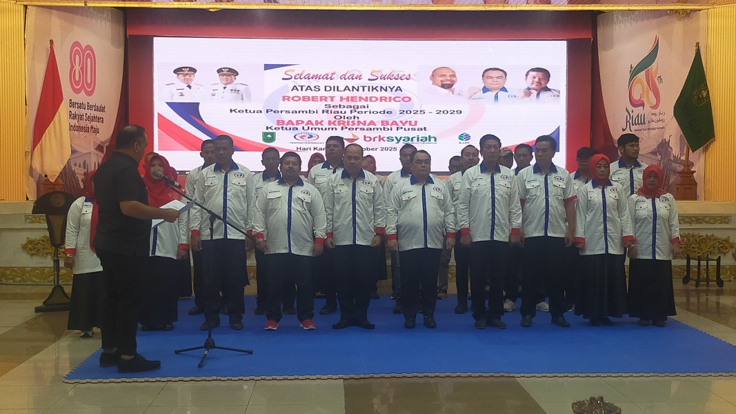 Pengurus Persambi Riau Resmi Dilantik, Gubernur Riau: Prestasi Tak Lahir dari Bantuan, Tapi dari Tekad!