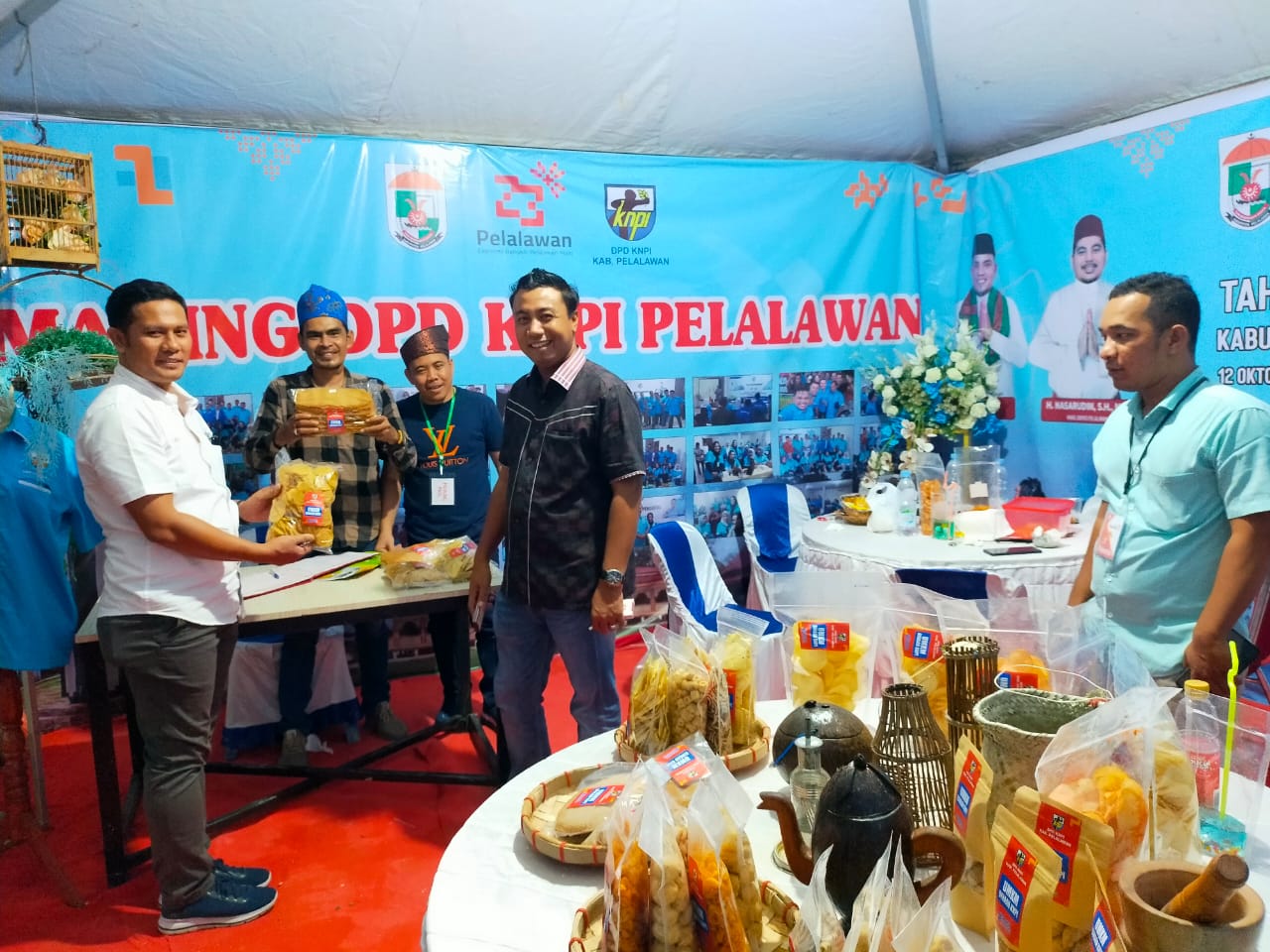 Usung Tagline Energy Of Harmoni, DPD KNPI Pelalawan Dirikan Stand UMKM di Helat Pelalawan