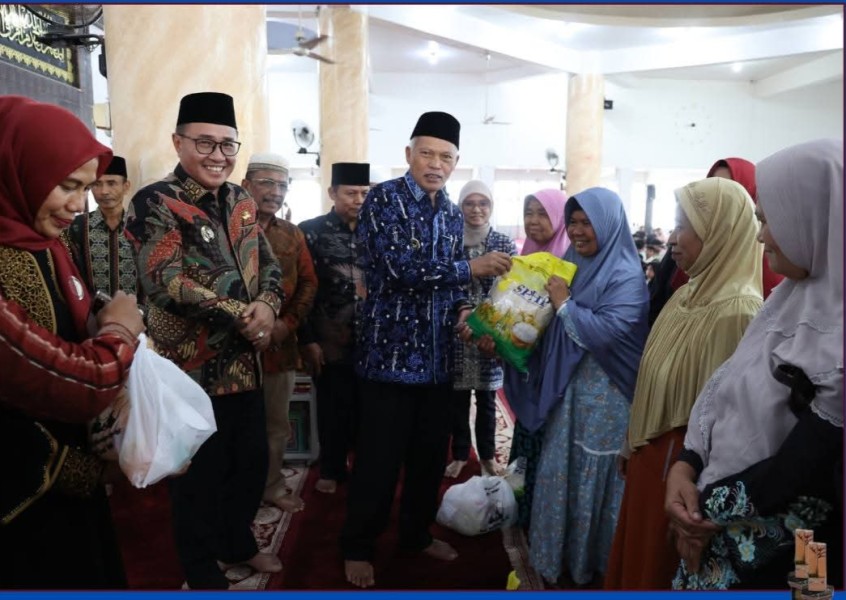 Wako Alfin Hadiri Santunan 350 Anak Yatim oleh Yayasan Baiturahman, Ajak Anak-anak Tetap Semangat Raih Masa Depan