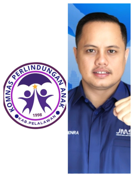 Erik Suhenra S I Kom Terima Mandat Ketua Komnas Perlindungan Anak Kabupaten Pelalawan