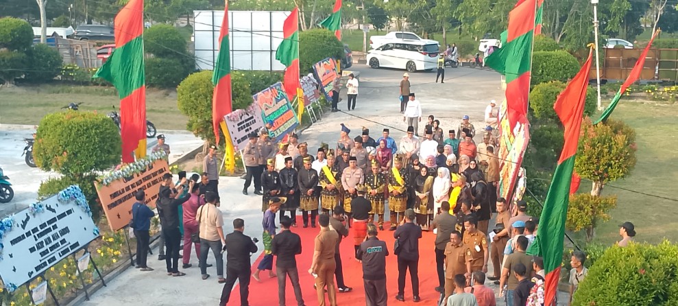 LAM Bersama Bupati H. Bistamam Sambut Kunjungan  Polres Rohil