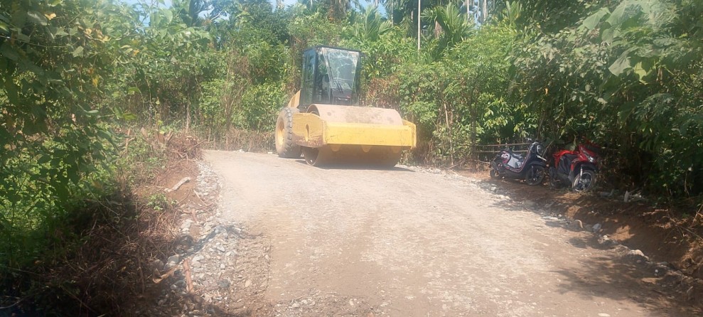 Satgas TMMD ke-129 Kodim 0102/Pidie Kebut Pembangunan Jalan Pertanian, Capaian Sudah 75 Persen
