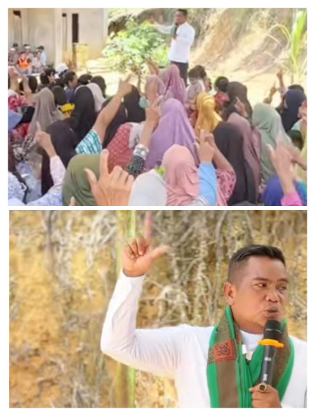 Warga Tambak Antusias Sambut Paslon Zukri-Husni Tamrin, Yel-yel Menyala Bang Zukri Bergema