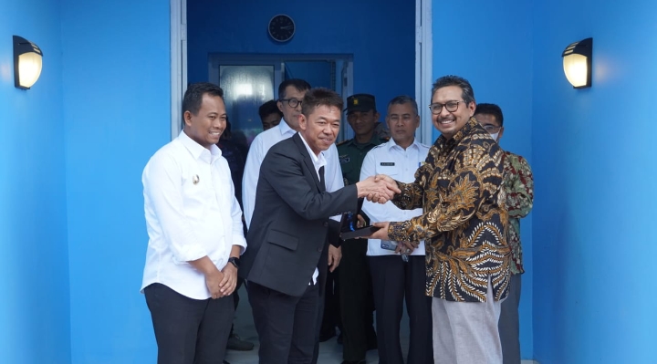 Dirjen Kominfo RI Bersama Bupati Rohil Resmikan TVRI Stasiun Transmisi