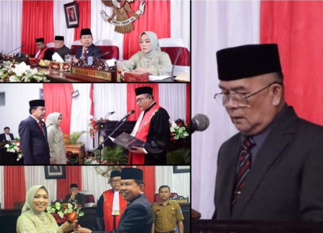 Sekda Kerinci Zainal Efendi Hadiri Pelantikan dan Pengambilan Sumpah Dua Pimpinan DPRD