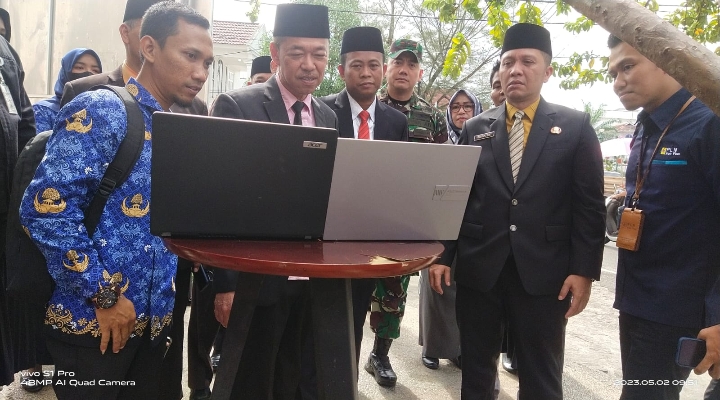 Bupati Rohil Lauching Lokasi Zero Point Smart City Kota Bagansiapiapi