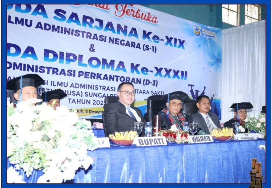 Wako Alfin Hadiri Wisuda STIA Nusa, Pesankan Wisudawan Jadi Generasi Tangguh dan Berintegritas