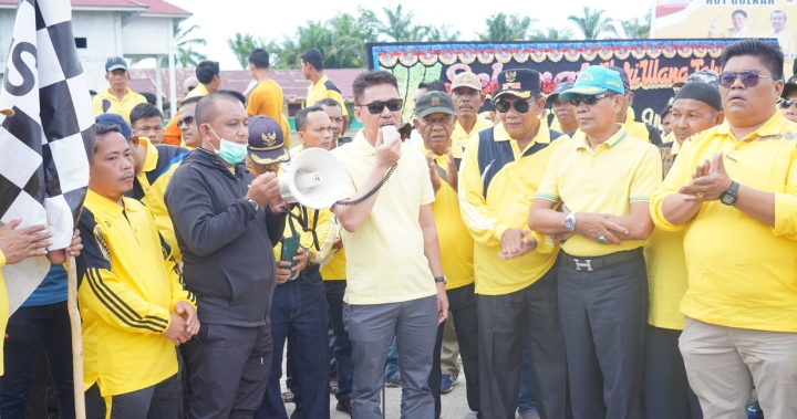 HUT Golkar Di Rohil Meriah ,Afrizal Sintong Target Pemilu 2024, Sebanyak 15 Kursi