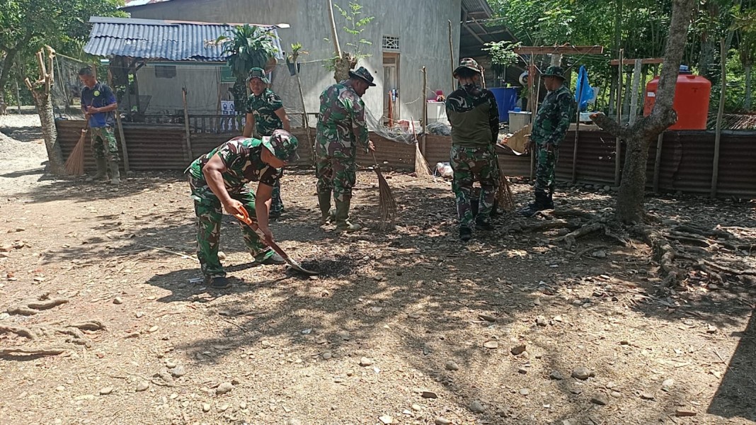 Semangat Kebersamaan, Satgas TMMD Ke-129 Kodim 0102/Pidie Siapkan Lokasi MCK dan Sumur Bor di Dayah
