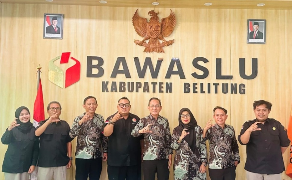 KI Babel Nilai Komitmen Bawaslu Belitung dalam Keterbukaan Informasi