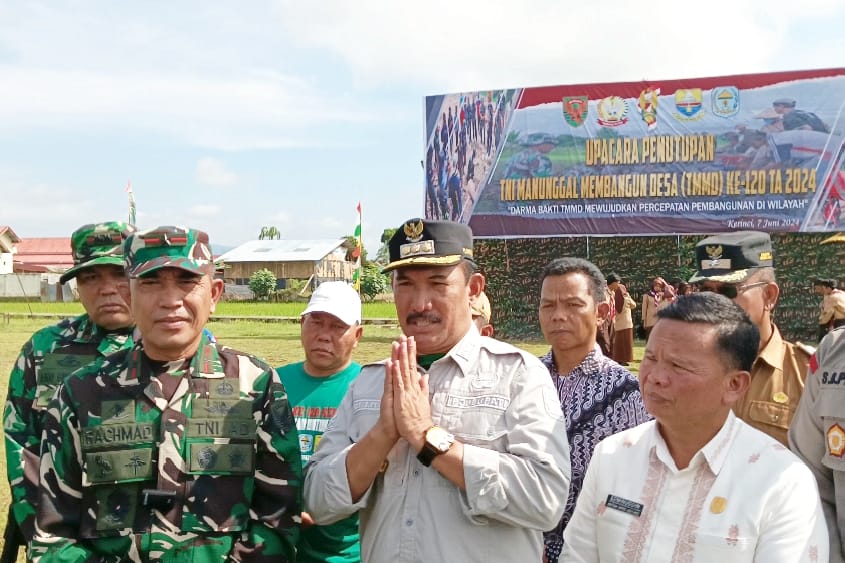 Pj. Bupati Kerinci Asraf Hadiri Penutupan TMMD Ke 120 Kodim 0417/Kerinci