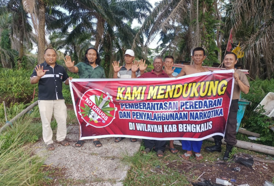 Kelompok Nelayan Jati Indah Dukung Polda Riau Berantas Narkoba