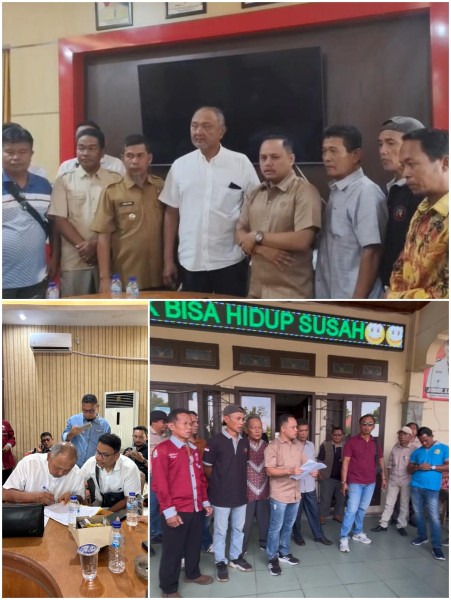 Forum RT/RW dan Kaling Pangkalan Kerinci Mediasi dengan APRIL Group, Sampaikan Tuntutan Soal Udara dan CSR