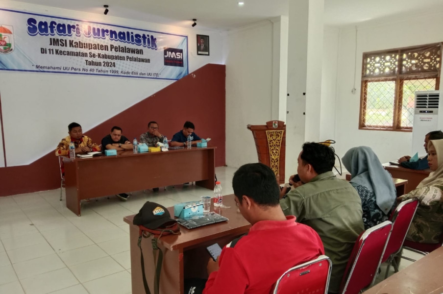 JMSI Pelalawan Gelar Safari Jurnalistik di Pangkalan Lesung