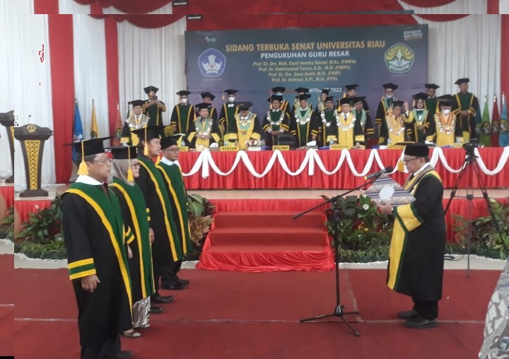 Universitas Riau Miliki Empat Professor Baru