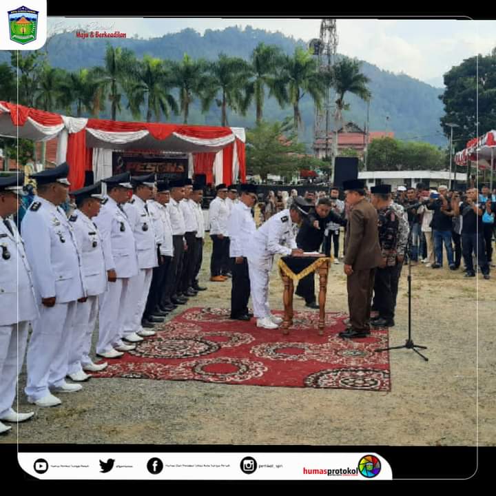 Wako Ahmadi Kukuhkan Perpanjangan Jabatan Kades ,BPD dan Ketua TP PKK Desa  serta Bunda Paud.