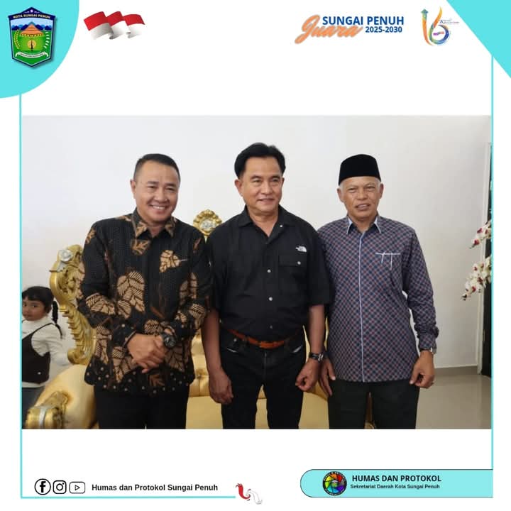 Wako Alfin Sambut Kunjungan Silaturahmi Menko Yusril Ihza Mahendra