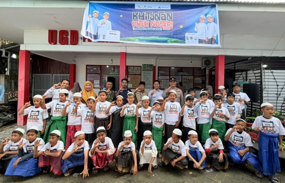 Kadiskes Pelalawan Resmi Buka Khitanan Massal Kolaborasi EMP Bentu - Korinci Baru Limited, Yayasan Bakrie Amanah, dan IPM-PB