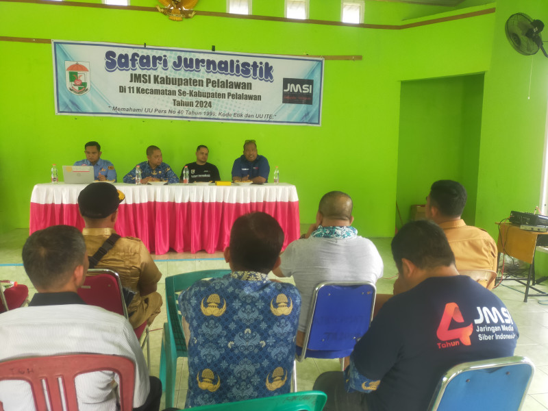 Disambut Antusias, JMSI Pelalawan Gelar Safari Jurnalistik di Teluk Meranti