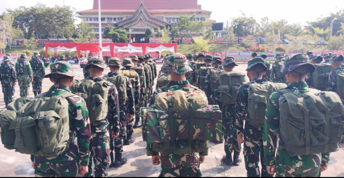 Kodim 0313/KPR Laksanakan Apel Pembukaan TMMD ke-129 TA 2026 di Kabupaten Pelalawan
