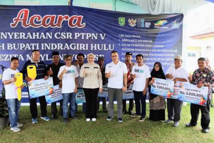 Apresiasi CSR PTPN V di Indragiri Hulu,  Rezita: Ini Harus Dicontoh!