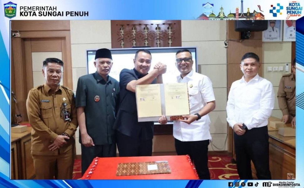 Pemkot Sungai Penuh dan Kejari Perkuat Sinergi Hukum Lewat Penandatanganan MoU