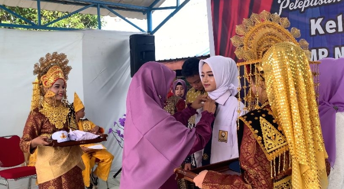 SMP Negeri 5 Dumai Gelar Pelepasan dan Perpisahan