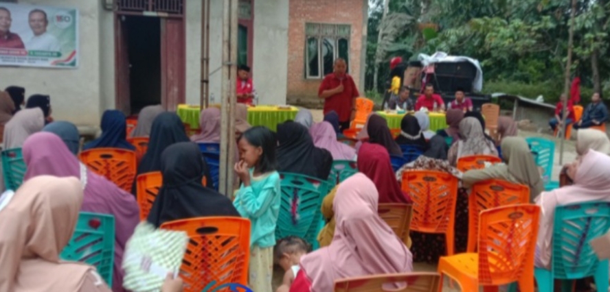 Kampanye di Kampung Sawit Permai Dayun, Emak-Emak Siap Menangkan ISO