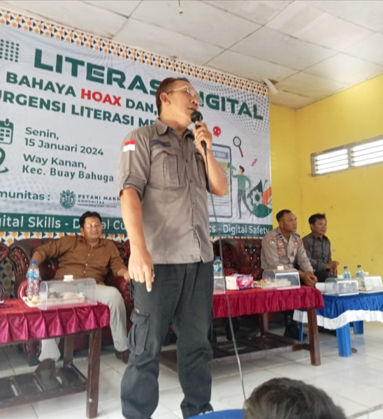 FPM Gelar Literasi Berita, Sekretaris DPC Waykanan Didaulat Jadi Pembicara