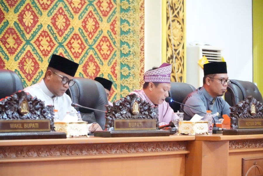 Bersama Pemerintah Daerah, DPRD Pelalawan Tandatangani Nota Kesepakatan KUA dan PPAS Perubahan APBD Tahun 2025